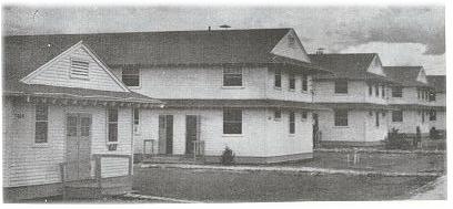 Company Street showing barracks